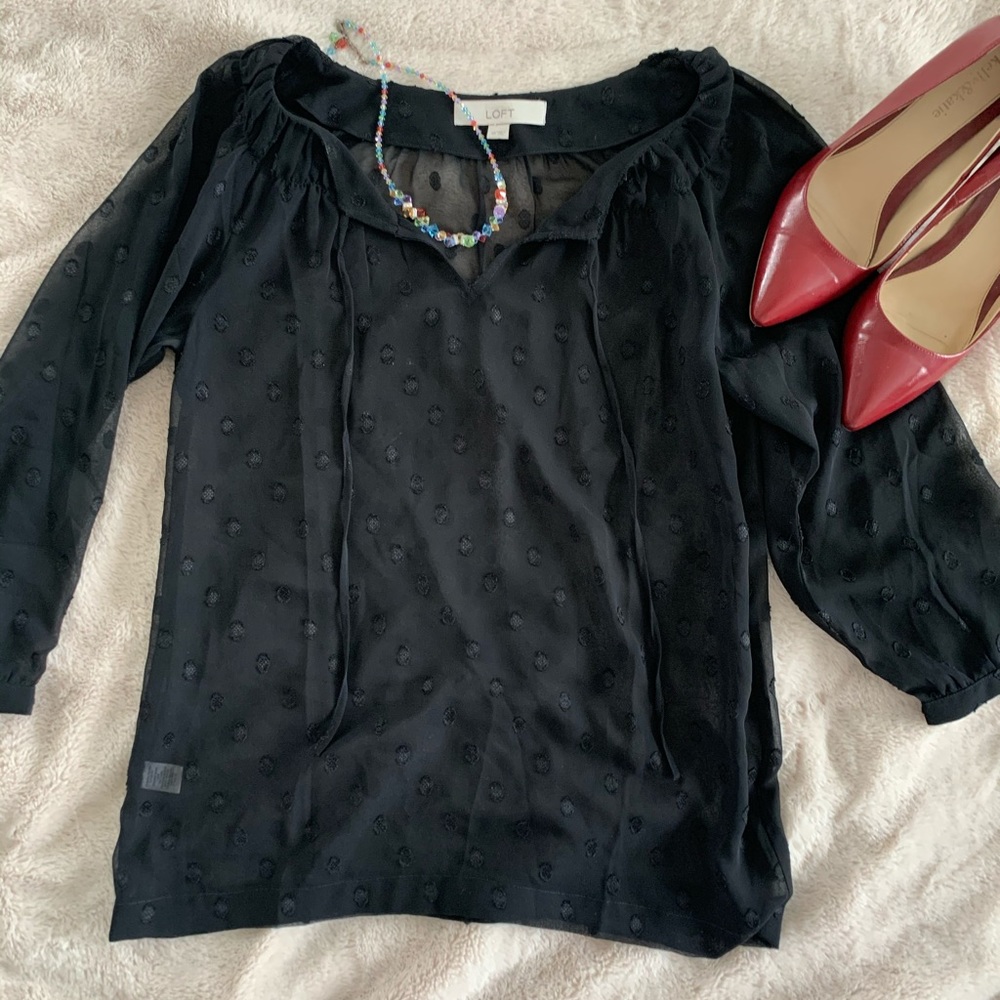 Flirty Polka Dot Sheer
